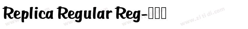 Replica Regular Reg字体转换
